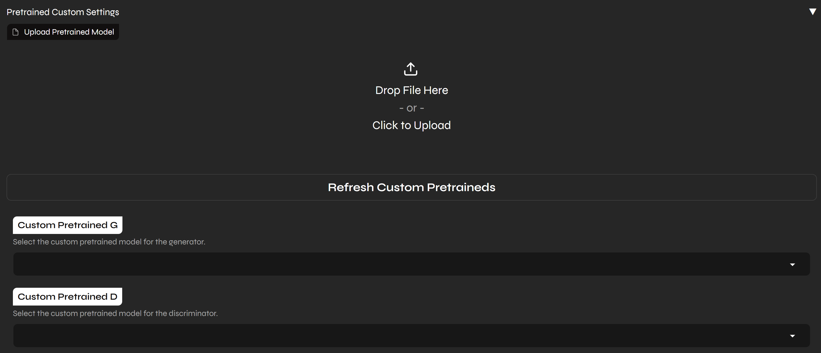 Uploading a custom pretrained model in Applio